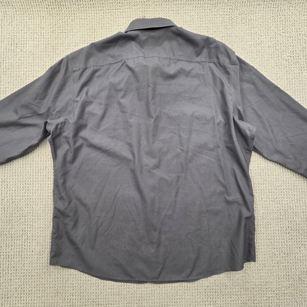 UNTUCKit Long Sleeve Button Down Shirt Wrinkle Free 100% Cotton Gray Mens XXL - Picture 3 of 7